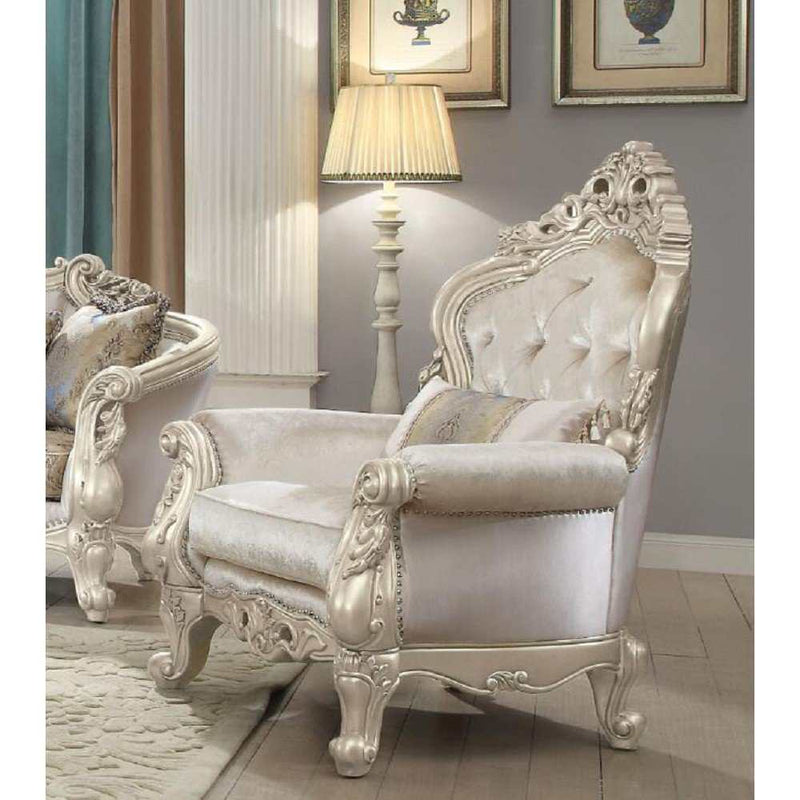 Gorsedd - Cream & Antique White - Armchair - Ornate Home