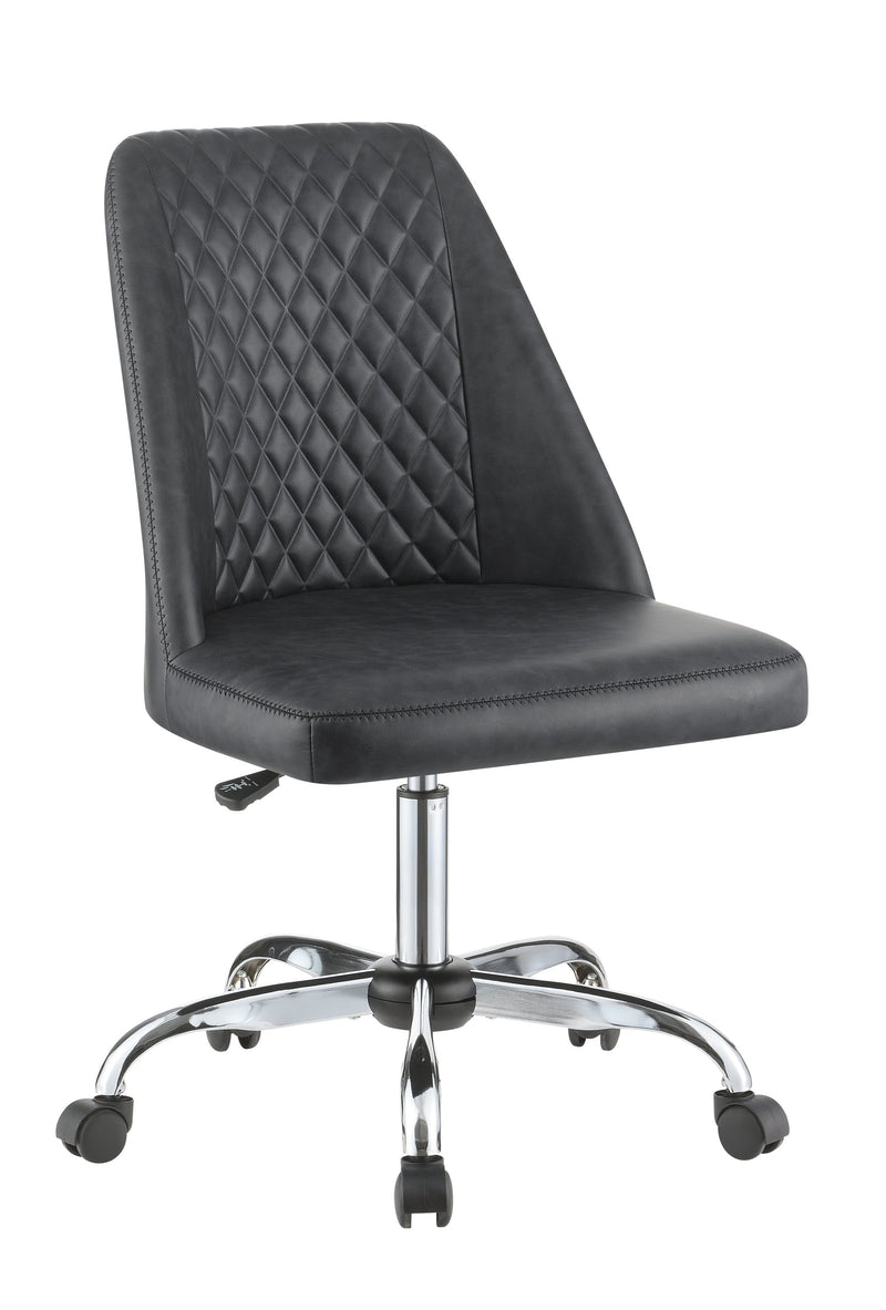 Alyx - Grey & Chrome - Office Chair - Ornate Home