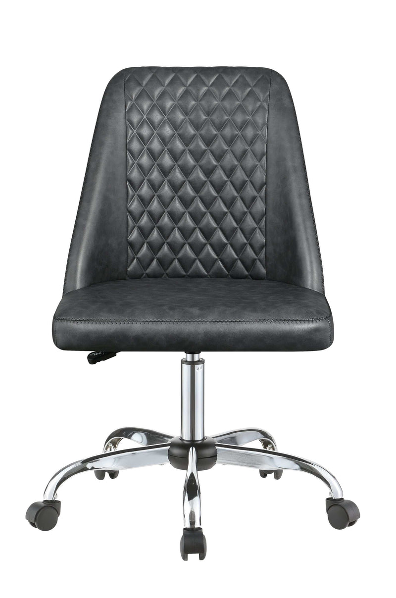 Alyx - Grey & Chrome - Office Chair - Ornate Home