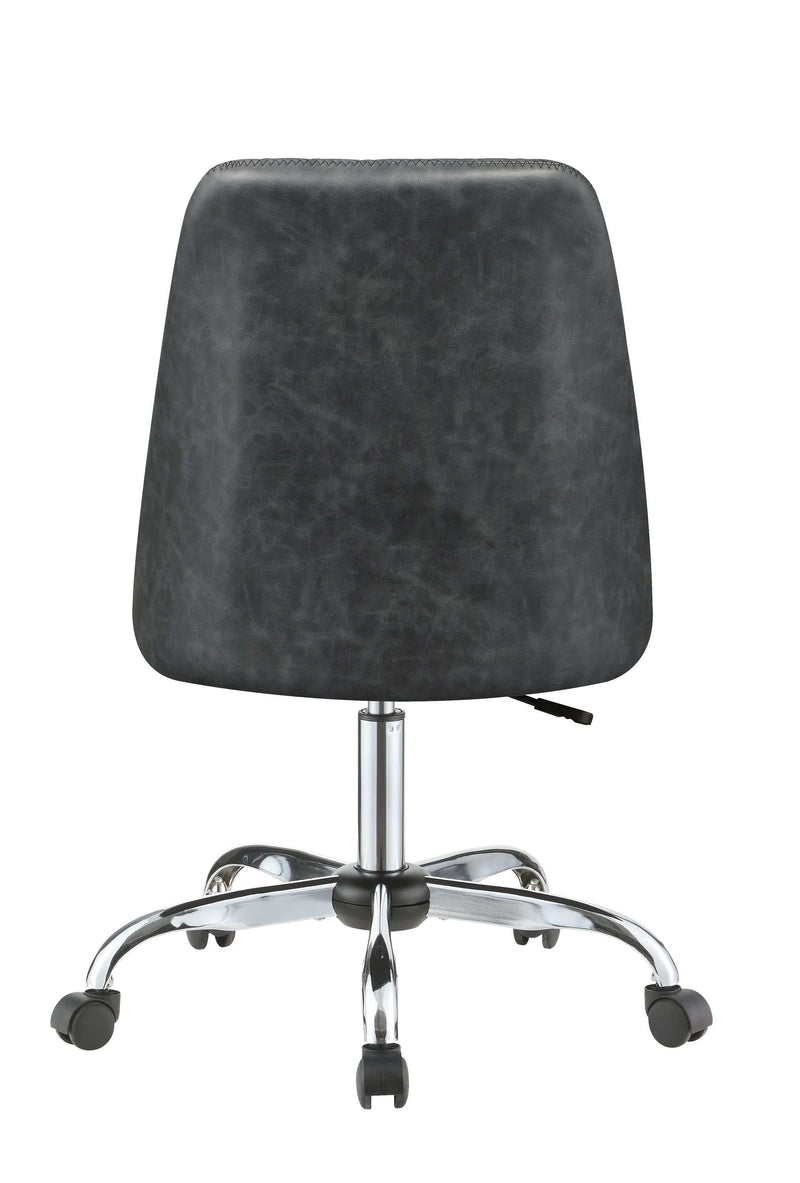 Alyx - Grey & Chrome - Office Chair - Ornate Home