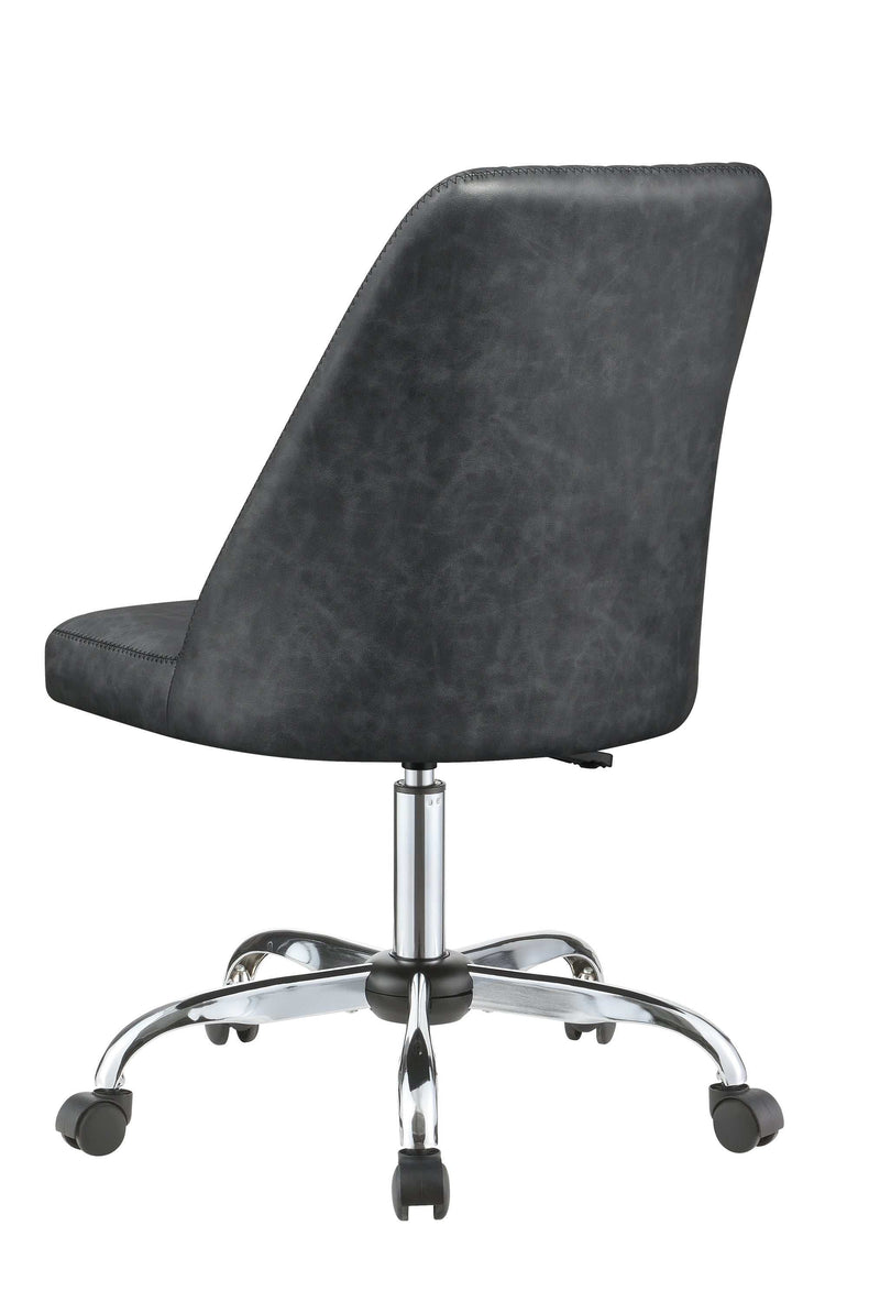 Alyx - Grey & Chrome - Office Chair - Ornate Home