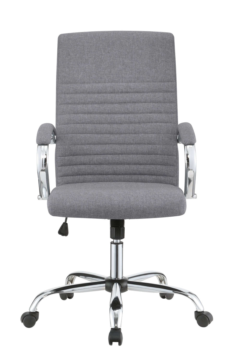 Kayl - Grey & Chrome - Office Chair - Ornate Home