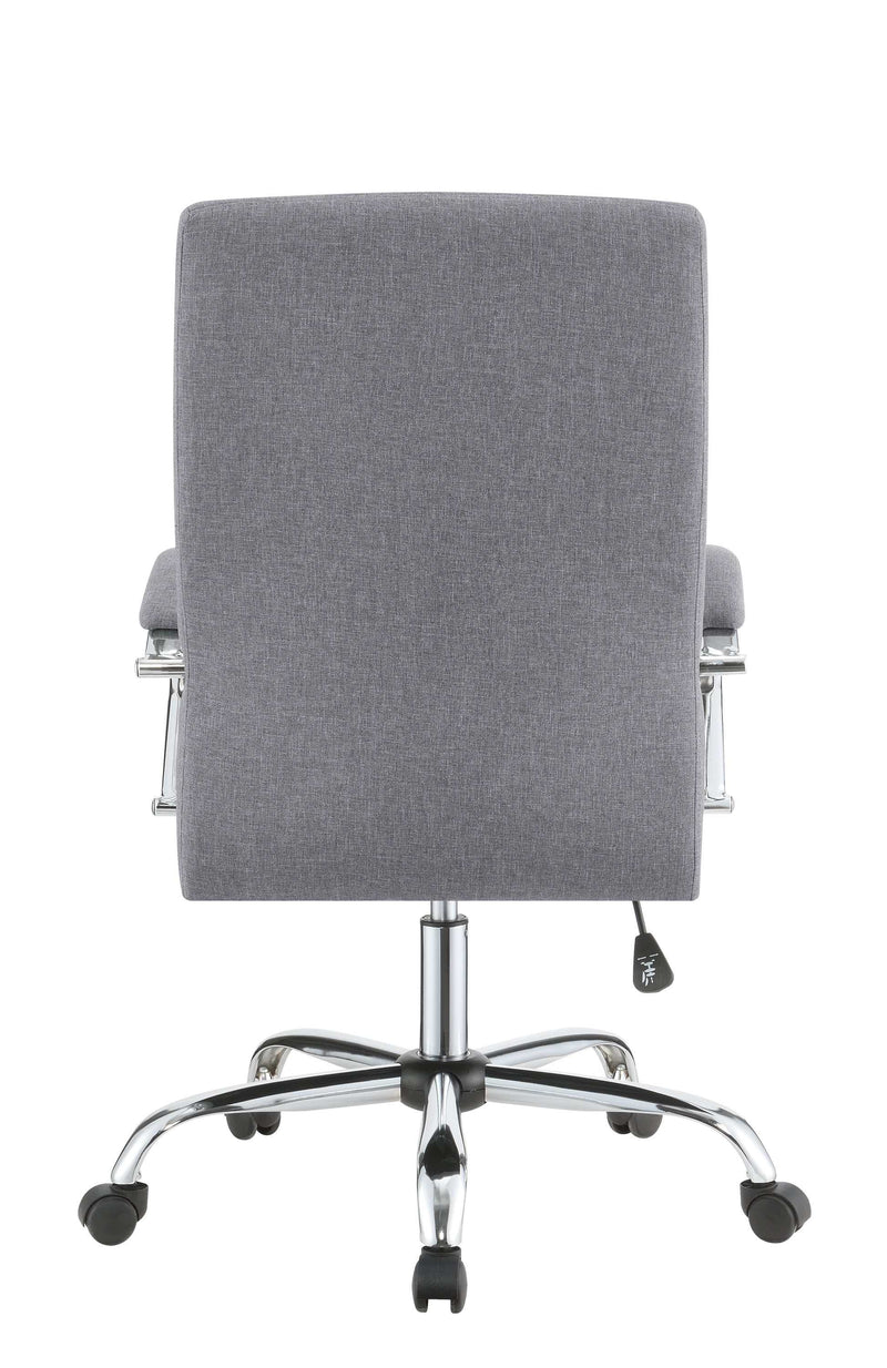 Kayl - Grey & Chrome - Office Chair - Ornate Home