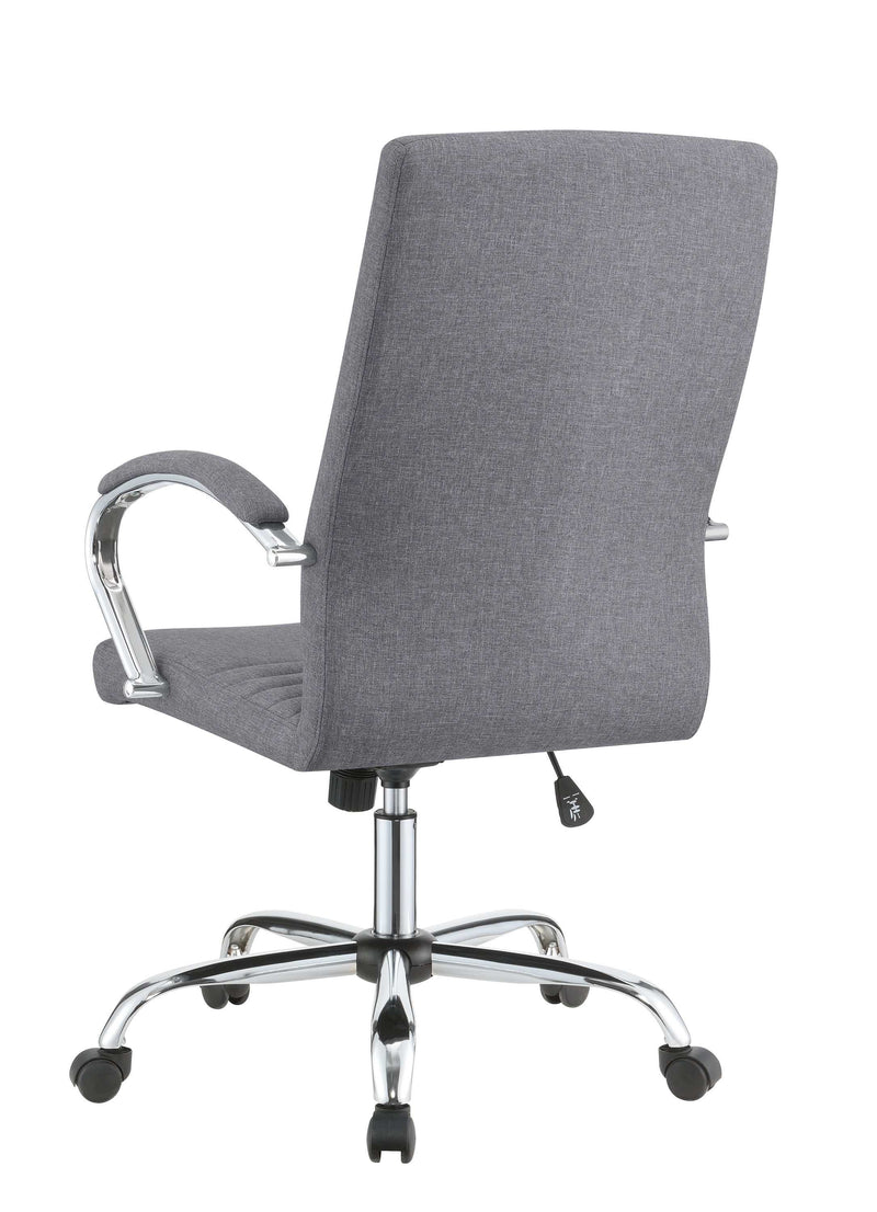 Kayl - Grey & Chrome - Office Chair - Ornate Home