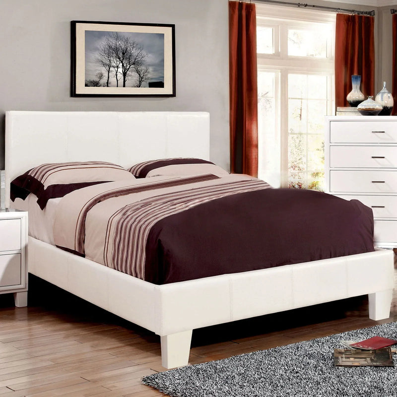 Winn Park - White - Queen Platform Bed - Ornate Home