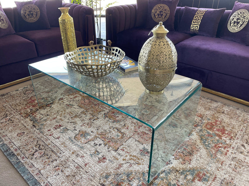 Retmo - Clear - Rectangular Coffee Table Clear - Ornate Home