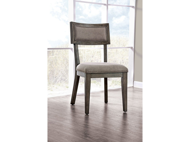 Leeds Rustic Gray Side Chair (Set of 2)