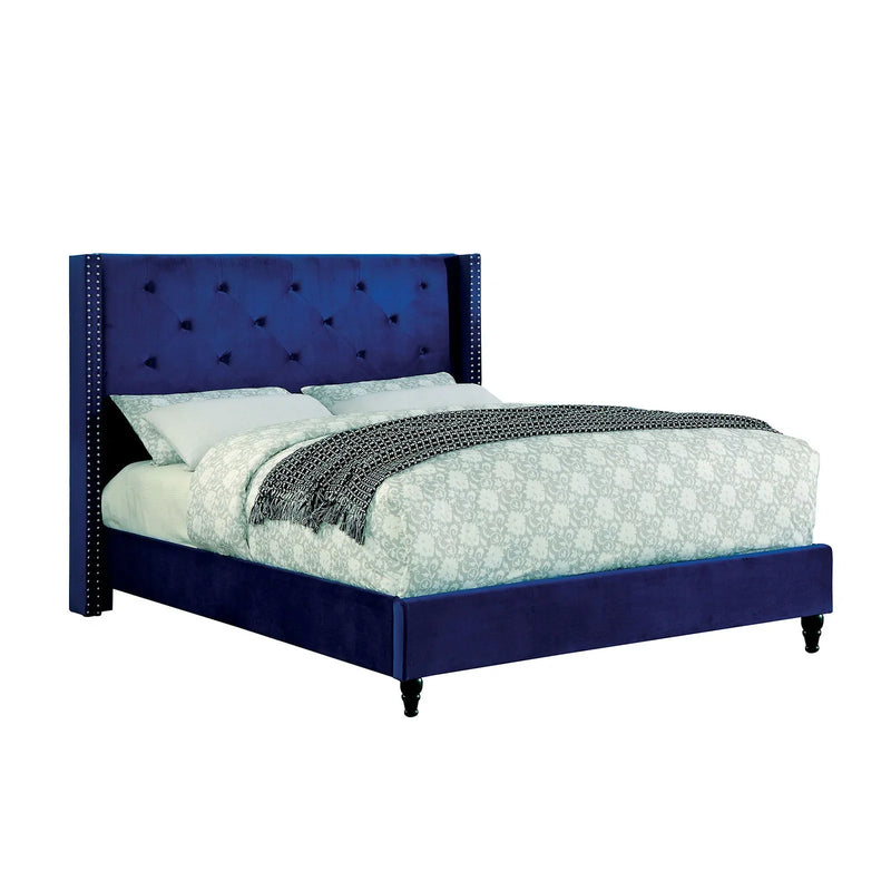 Anabelle - Navy Blue - Queen Bed - Ornate Home