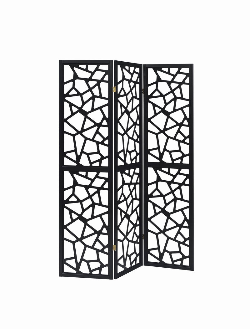 Nailan Black 3pc Panel Screen