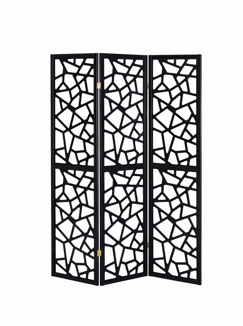 Nailan Black 3pc Panel Screen