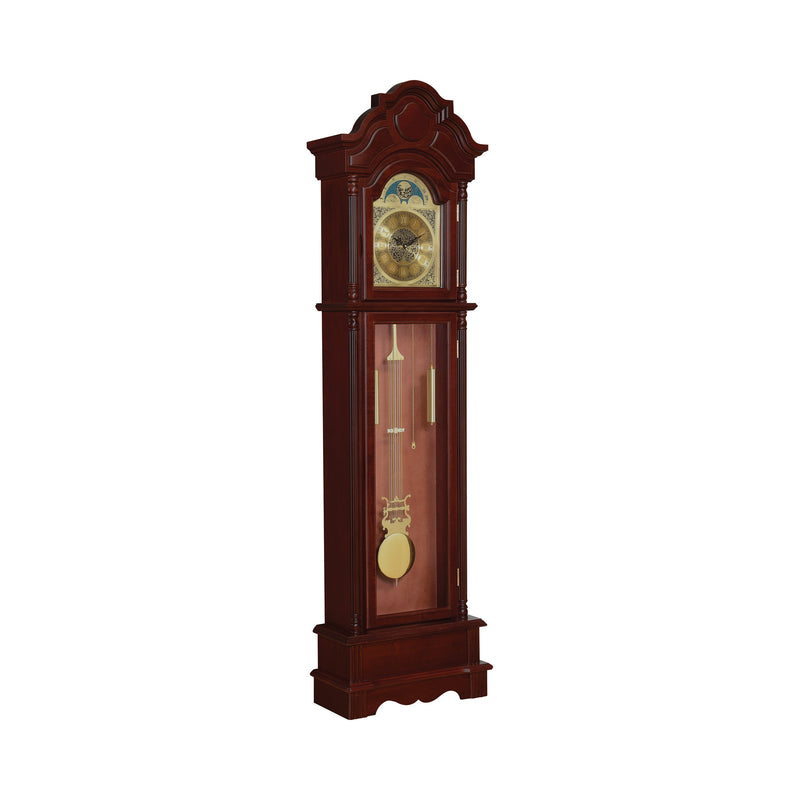 Diggory Brown Red & Clear Grandfather Clock