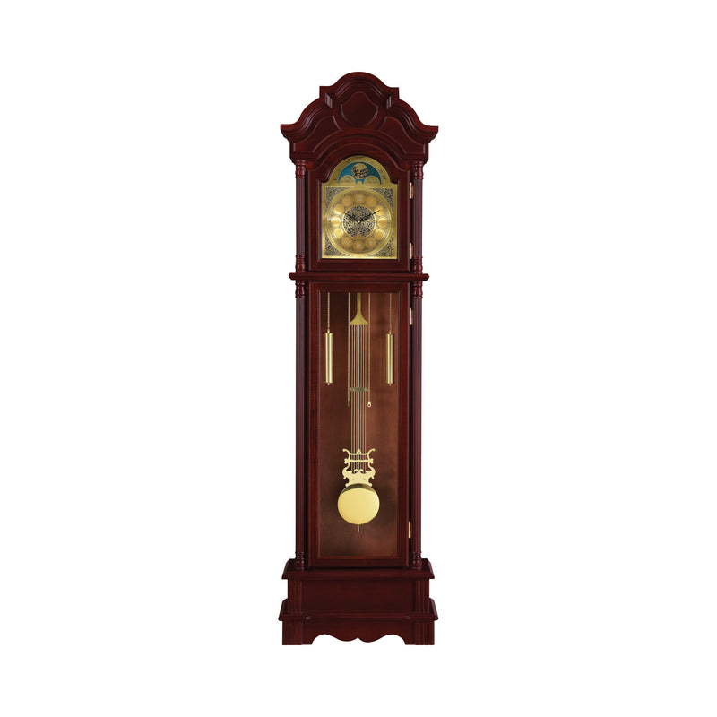 Diggory Brown Red & Clear Grandfather Clock