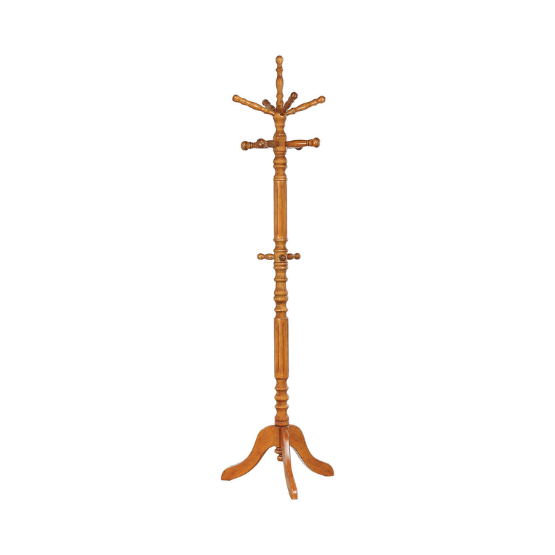 Achelle Golden Brown Coat Rack w/ 11 Hooks