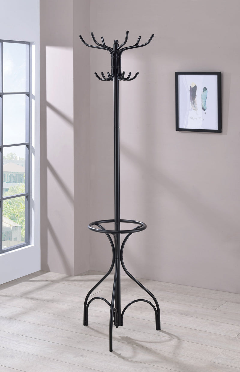 Kiefer Black Coat Rack