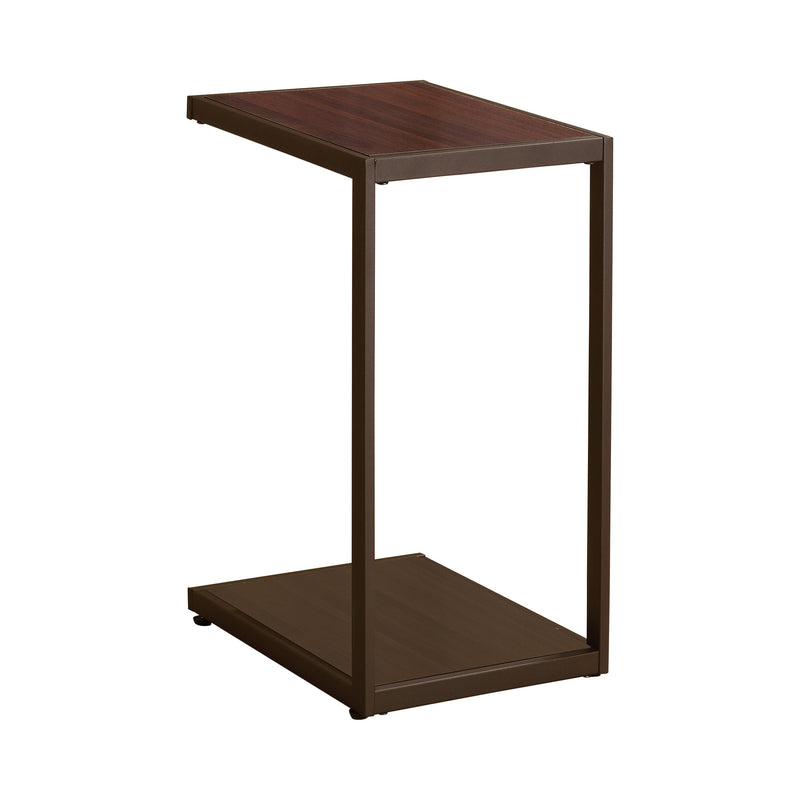 Jabranda Brown Accent Table w/ Bottom Shelf