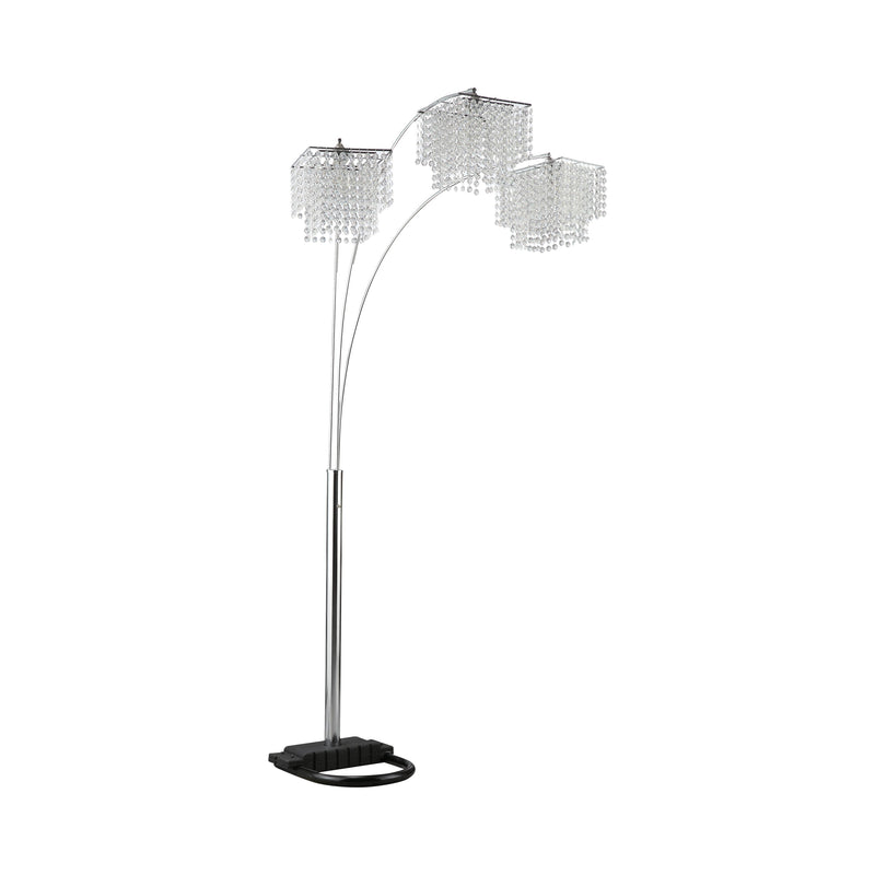 Miriam Chrome & Black Floor Lamp