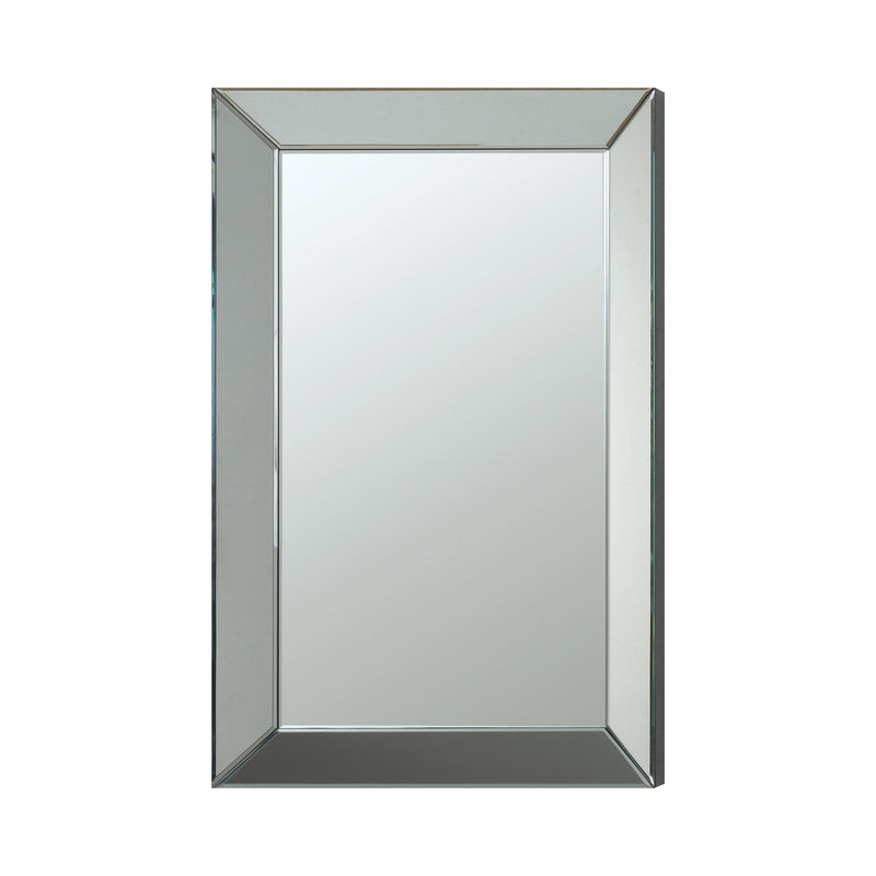 Pinciotti Silver Rectangular Beveled Wall Mirror