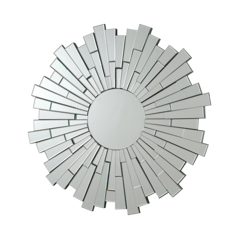 Danika Silver Sunburst Circular Mirror