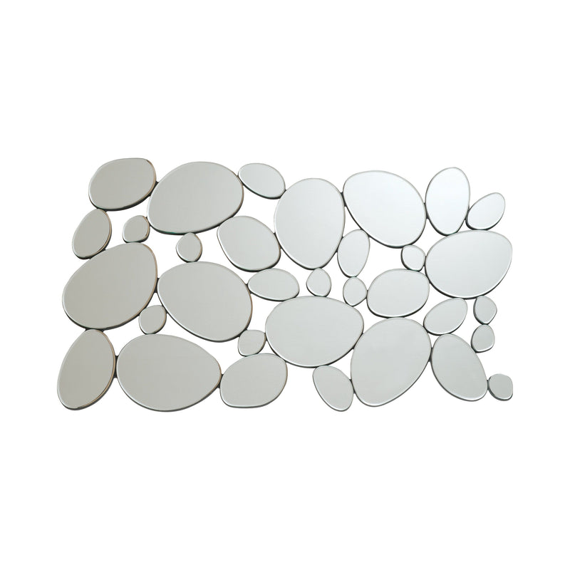 Topher Silver Pebble Shaped Decorative Mirror