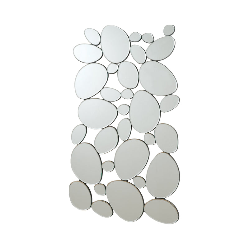 Topher Silver Pebble Shaped Decorative Mirror