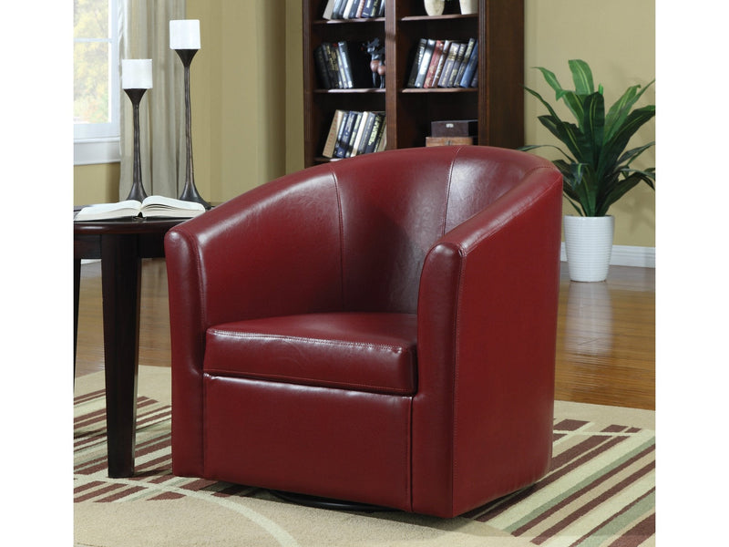 Turner Red Accent Swivel Chair