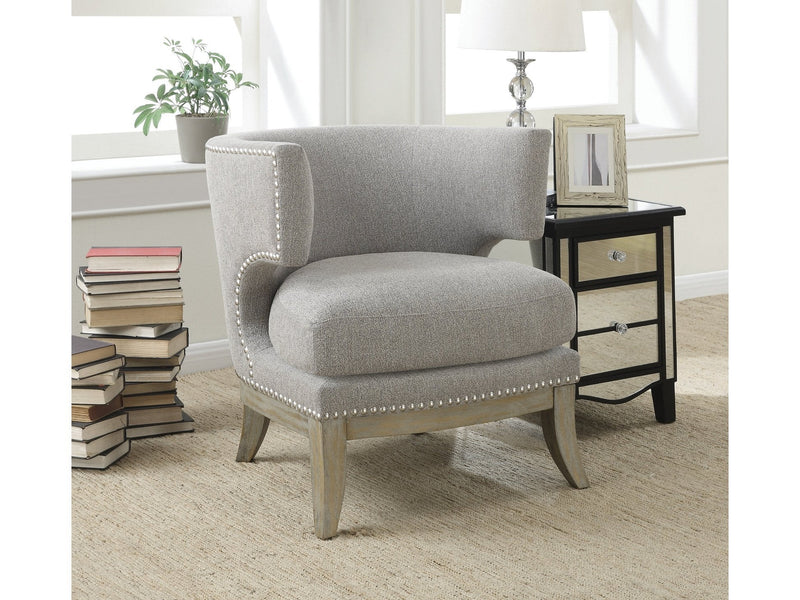 Cathy - Grey & Weathered Grey - Accent Chair - Ornate Home