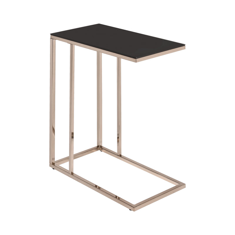 Darren Black & Chocolate Chrome Rectangular Accent Table