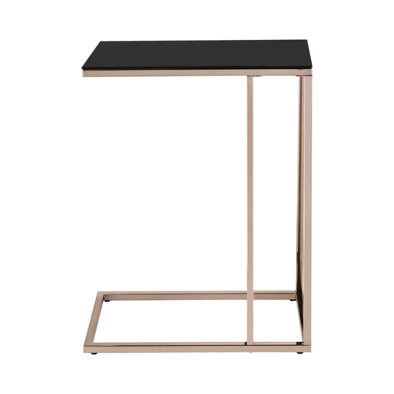 Darren Black & Chocolate Chrome Rectangular Accent Table