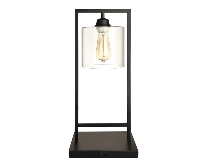 Shoto Black Glass Shade Table Lamp