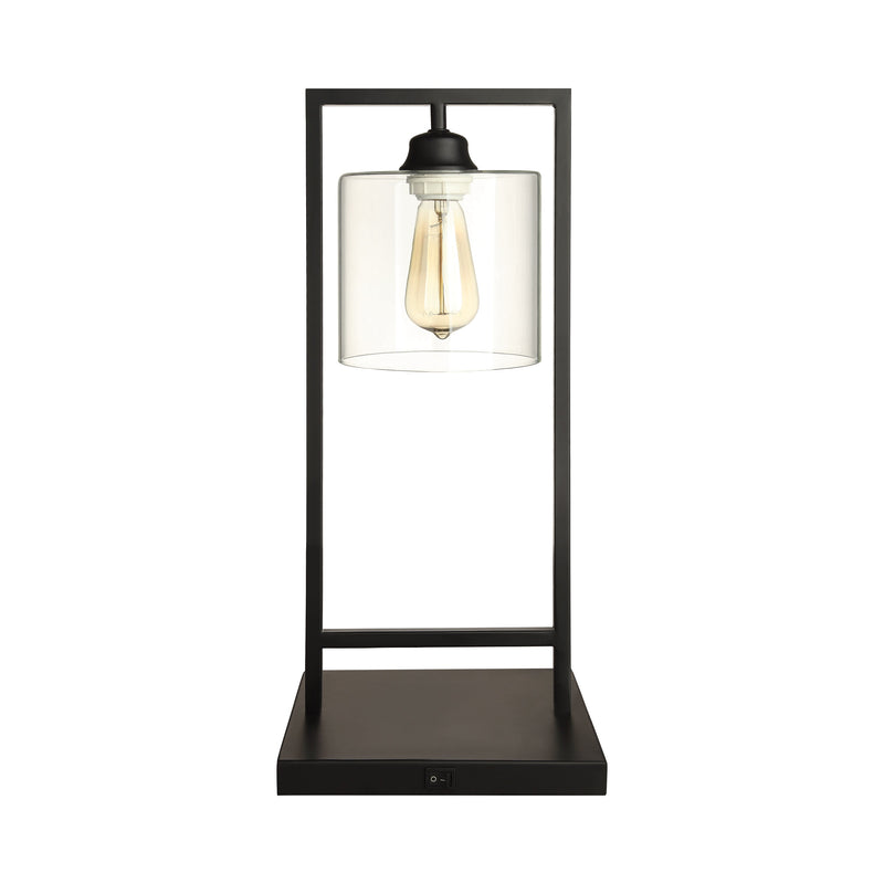 Shoto Black Glass Shade Table Lamp