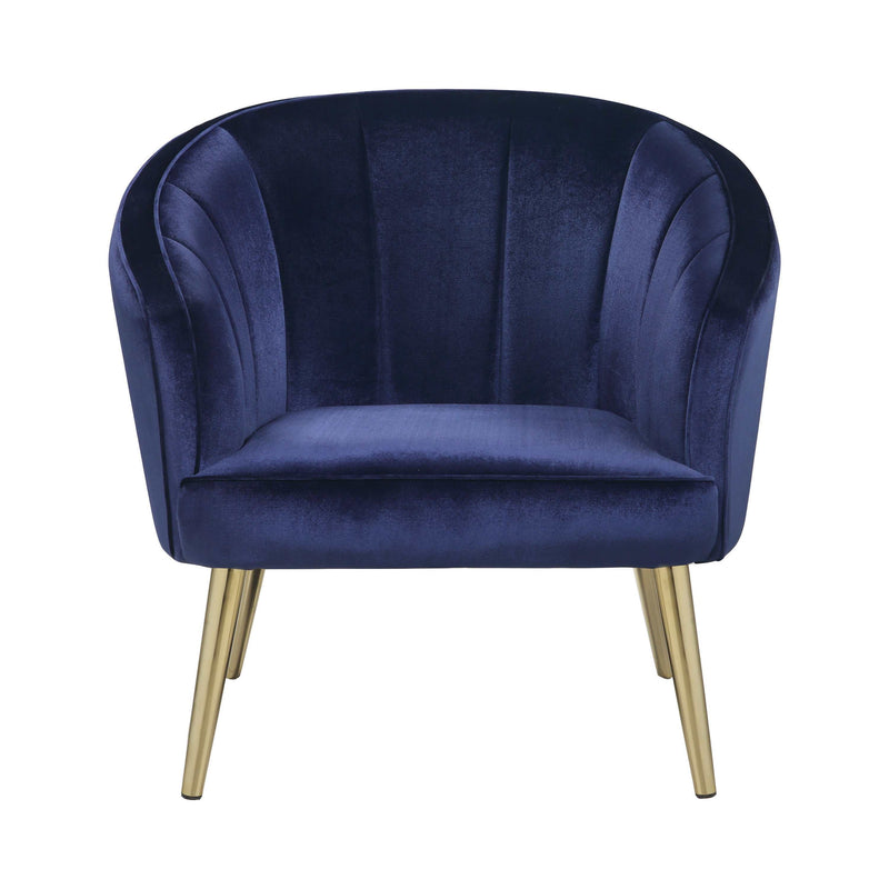 Chyna - Blue - Sloped Arm Accent Chair - Ornate Home