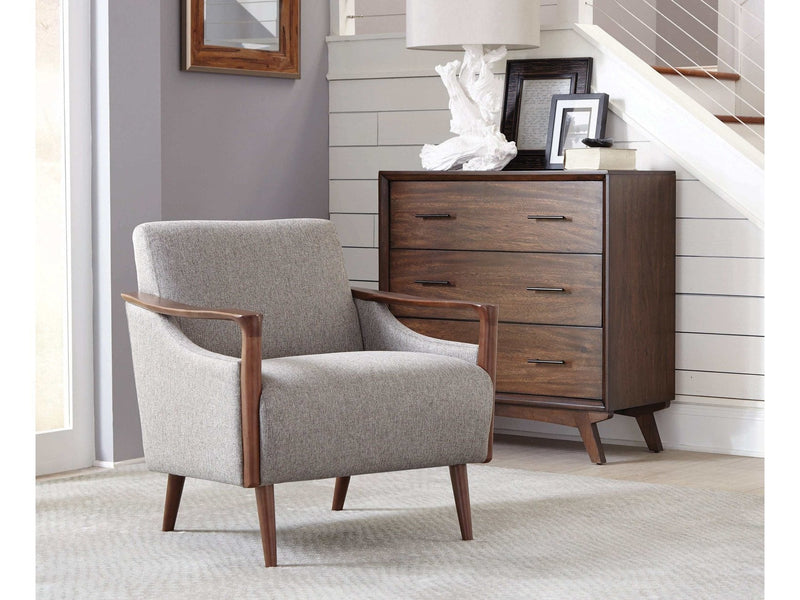 Siana - Grey And Brown - Accent Chair - Ornate Home