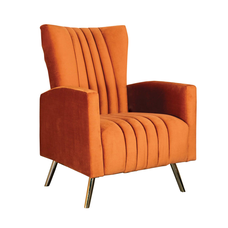 Naya - Rust & Gold - Accent Chair - Ornate Home