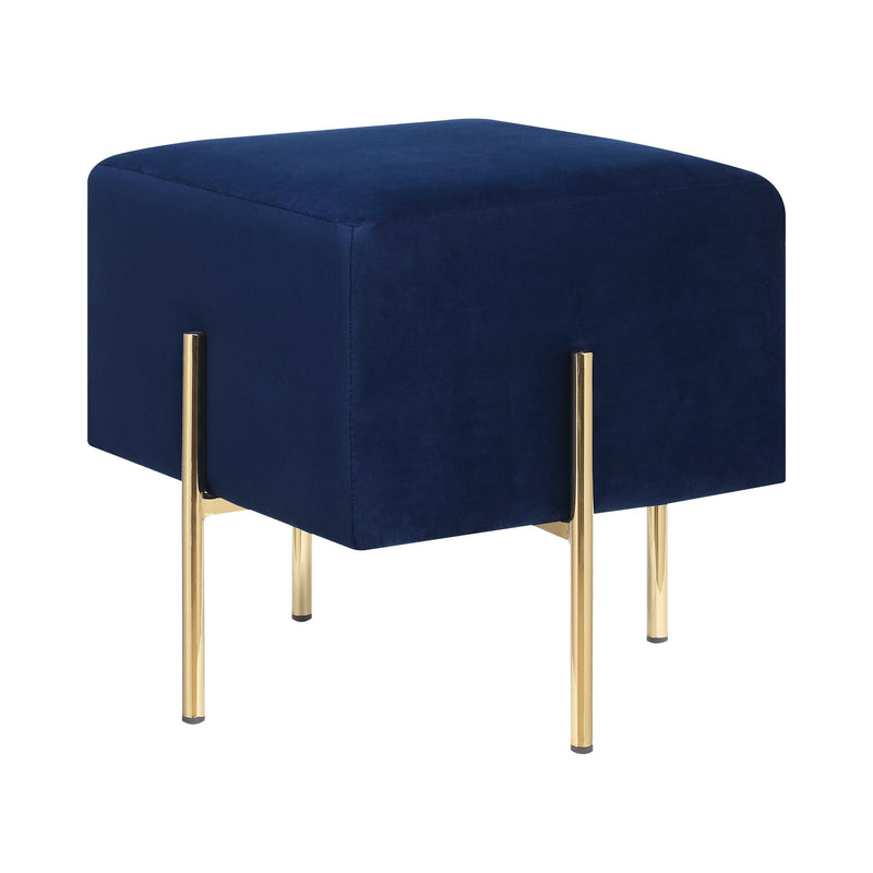 Montana - Blue & Brass - Ottoman - Ornate Home