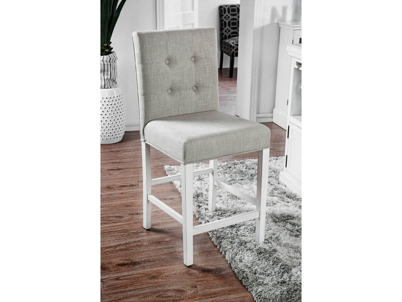 Sutton Antique White Counter Ht. Chair (Set of 2)