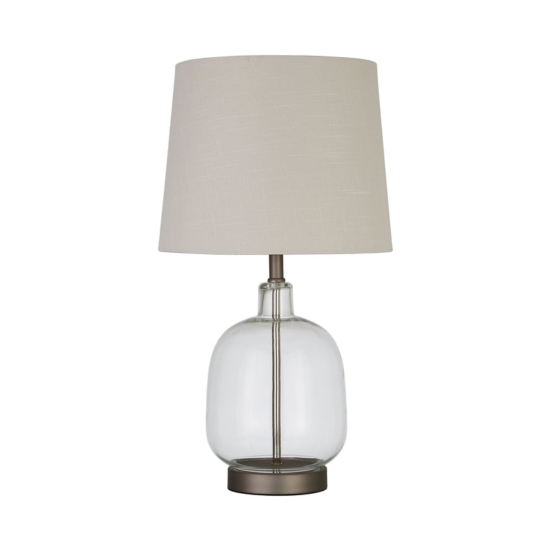 Costner Beige & Clear Table Lamp