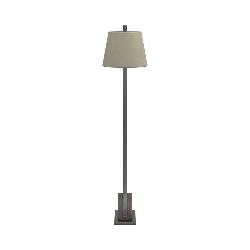 Grove Oatmeal Brown & Orb Empire Shade Floor Lamp