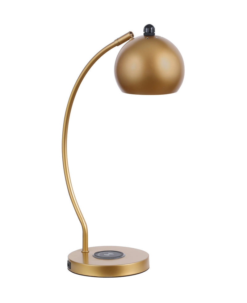 Rub Gold Dome Shade Table Lamp