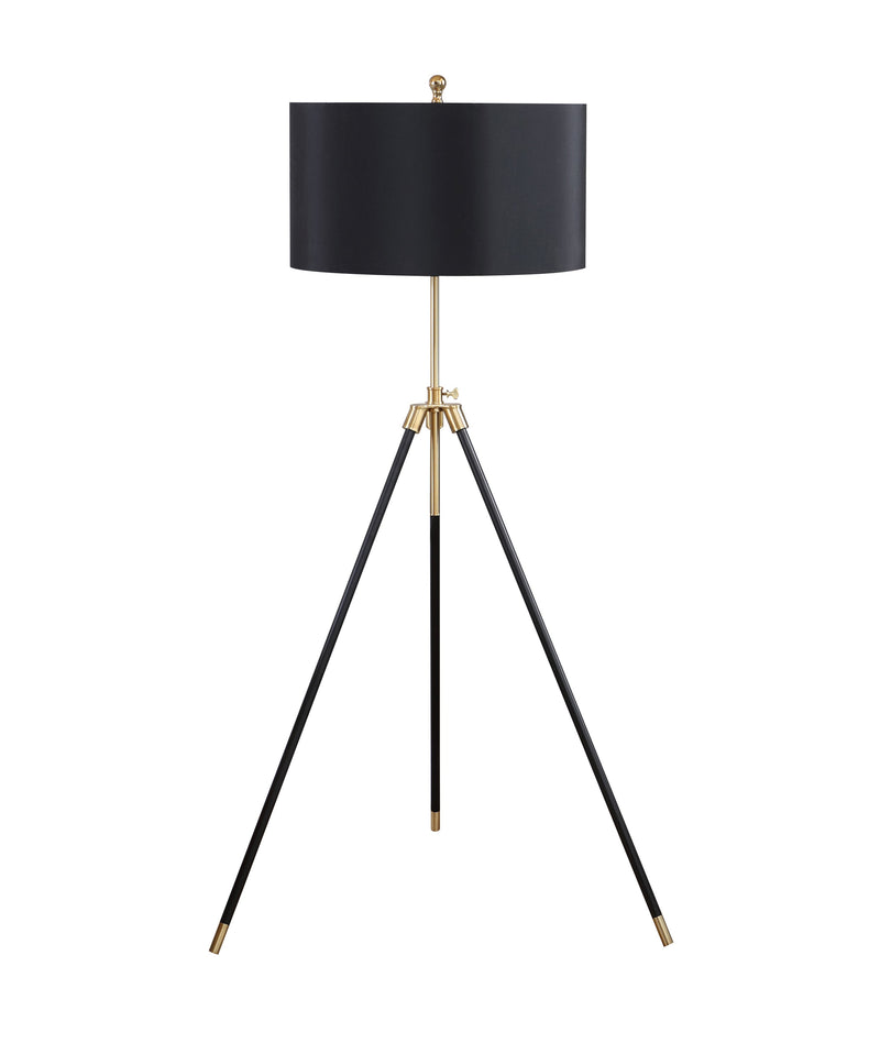 Walter - Black & Gold - Floor Lamp - Ornate Home