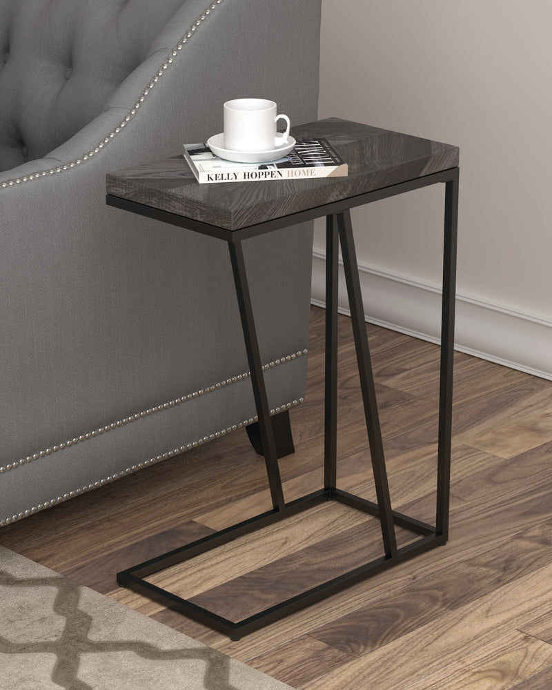 Chevron - Rustic Grey -  Accent Table - Ornate Home