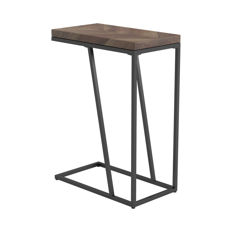 Chevron Tobacco Accent Table