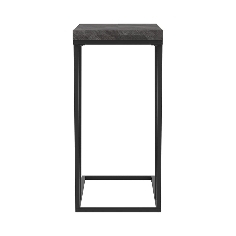 Chevron Grey Expandable Accent Table