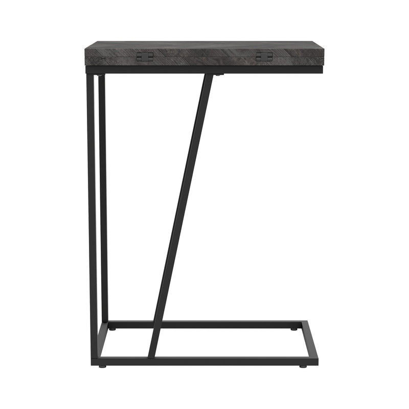 Chevron Grey Expandable Accent Table