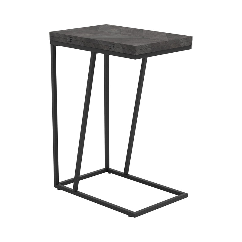 Chevron Grey Expandable Accent Table