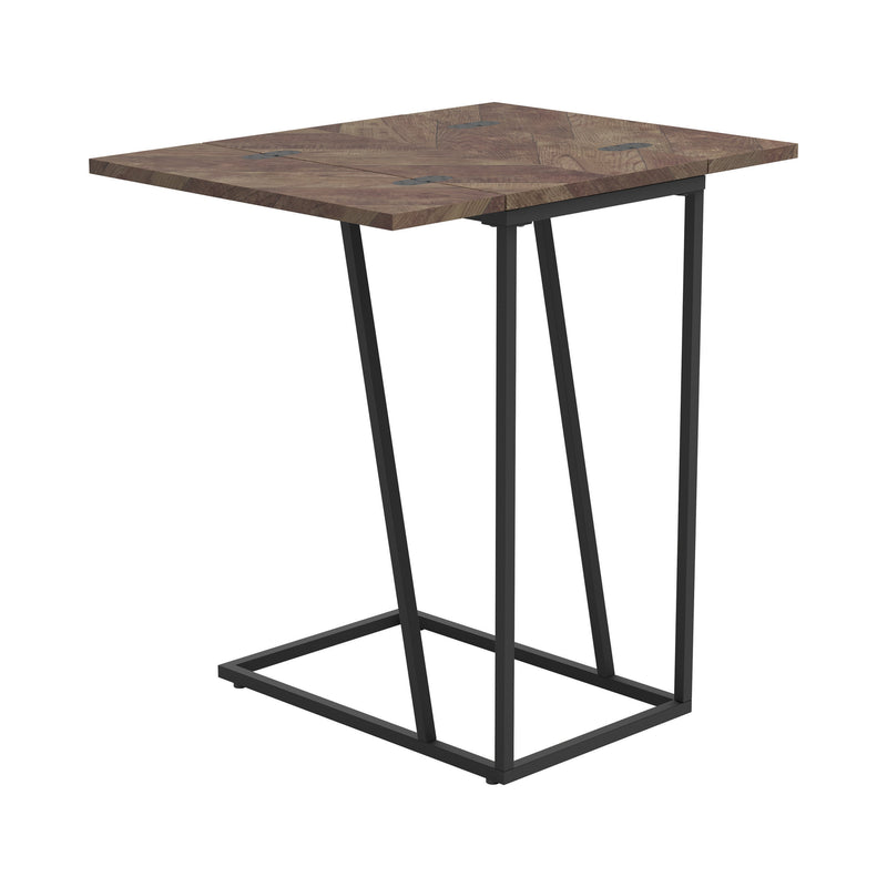 Chevron Tobacco Expandable Accent Table