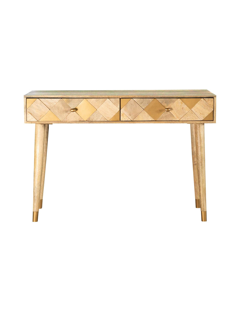 Vincen - Natural - Storage Console Table - Ornate Home