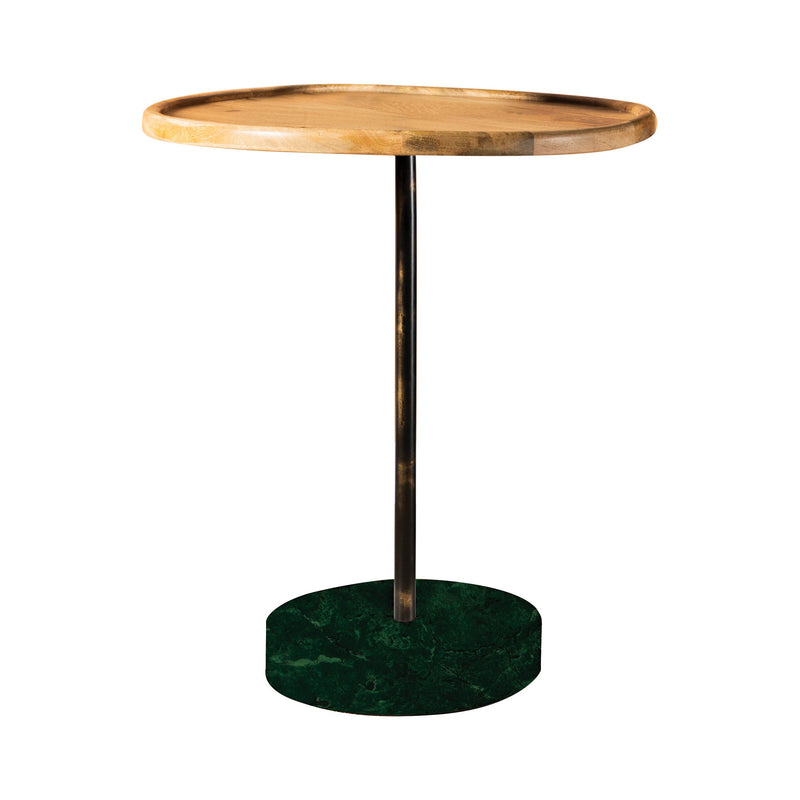 Myrtle Natural & Black Accent Table