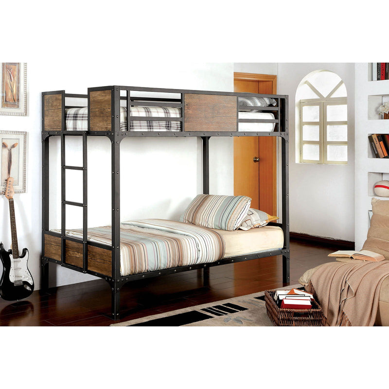 Clapton Black Full/Full Bunk Bed