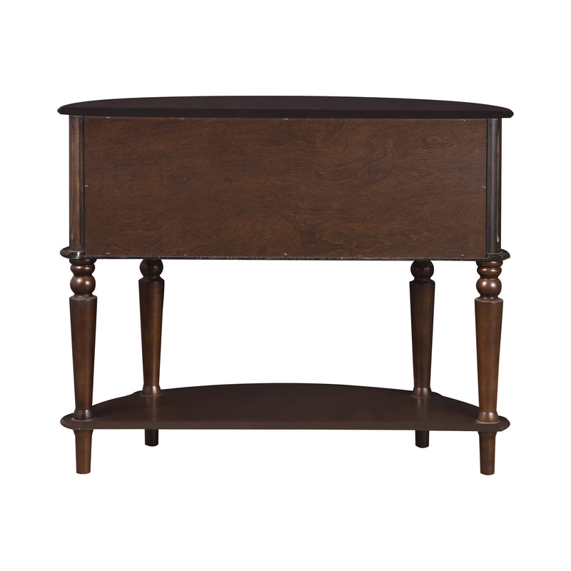 Brenda Brown Console Table w/ Curved Front