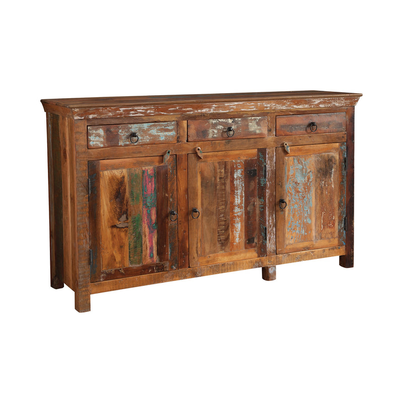 Harper Reclaimed Wood 3Door Accent Cabinet